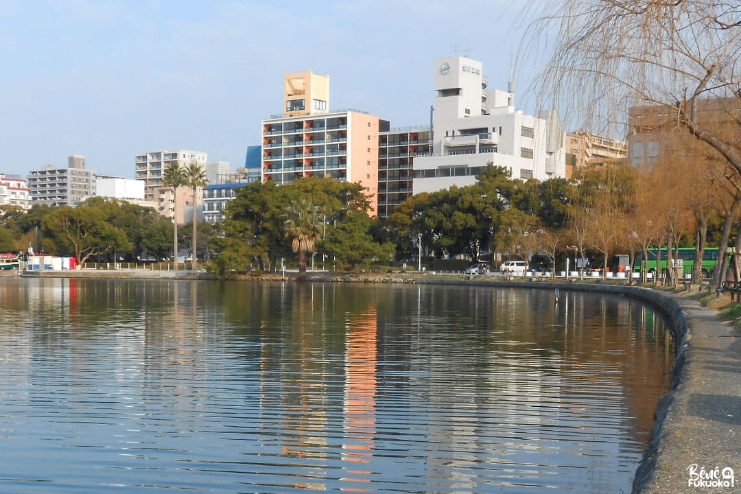 Le lac du parc Ôhori, Fukuoka