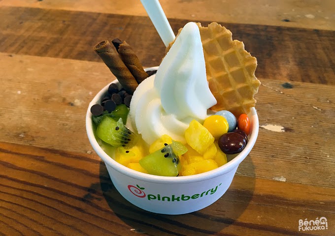 Pinkberry Fukuoka, yaourt glacé