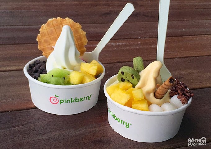 Pinkberry Fukuoka, yaourts glacés