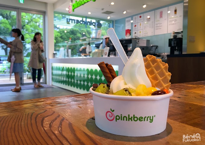 Pinkberry Fukuoka, yaourt glacé