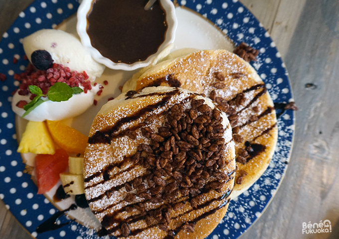 Pancakes chez Cafe del sol, Fukuoka