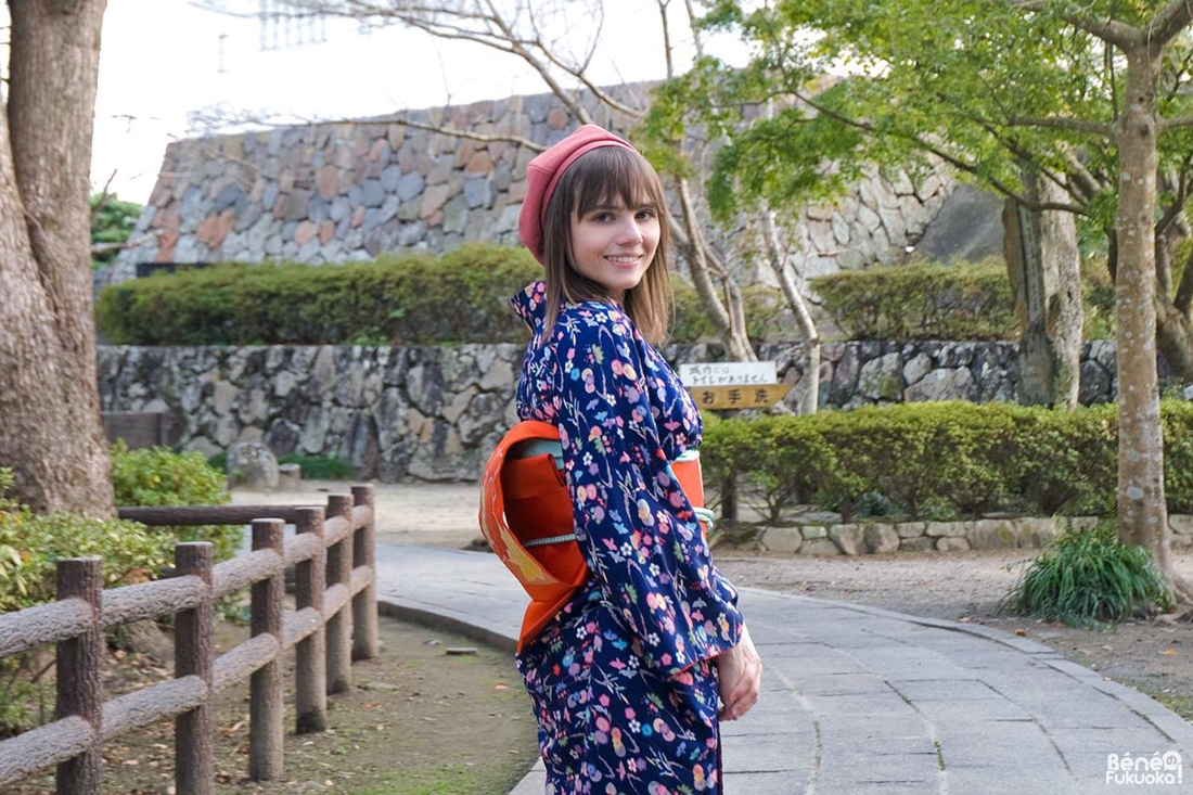 Se promener en kimono à Kitsuki, Ôita