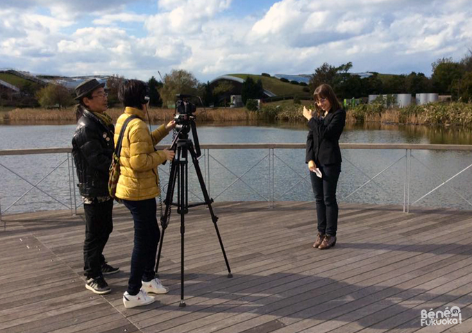 Tournage pour la TV de Fukuoka