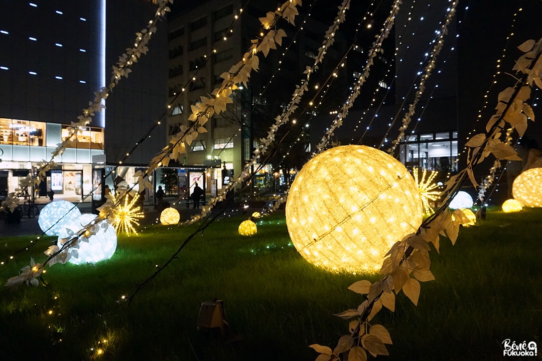 Les illuminations de Tenjin Fukuoka