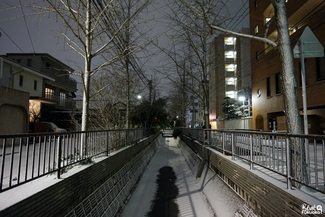 Il neige à Fukuoka