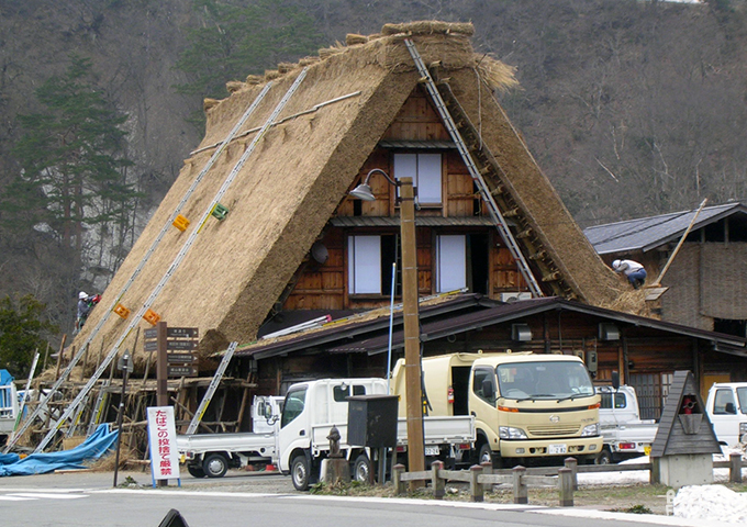 maison de chaume à Shirakawa-go