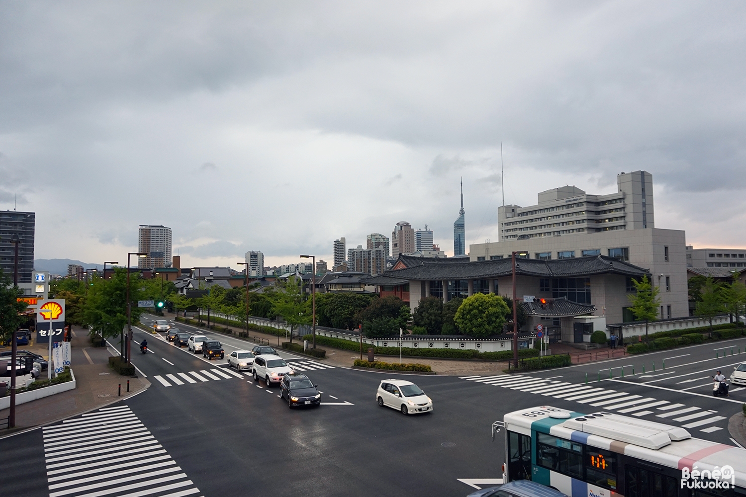 Fukuoka sous les nuages