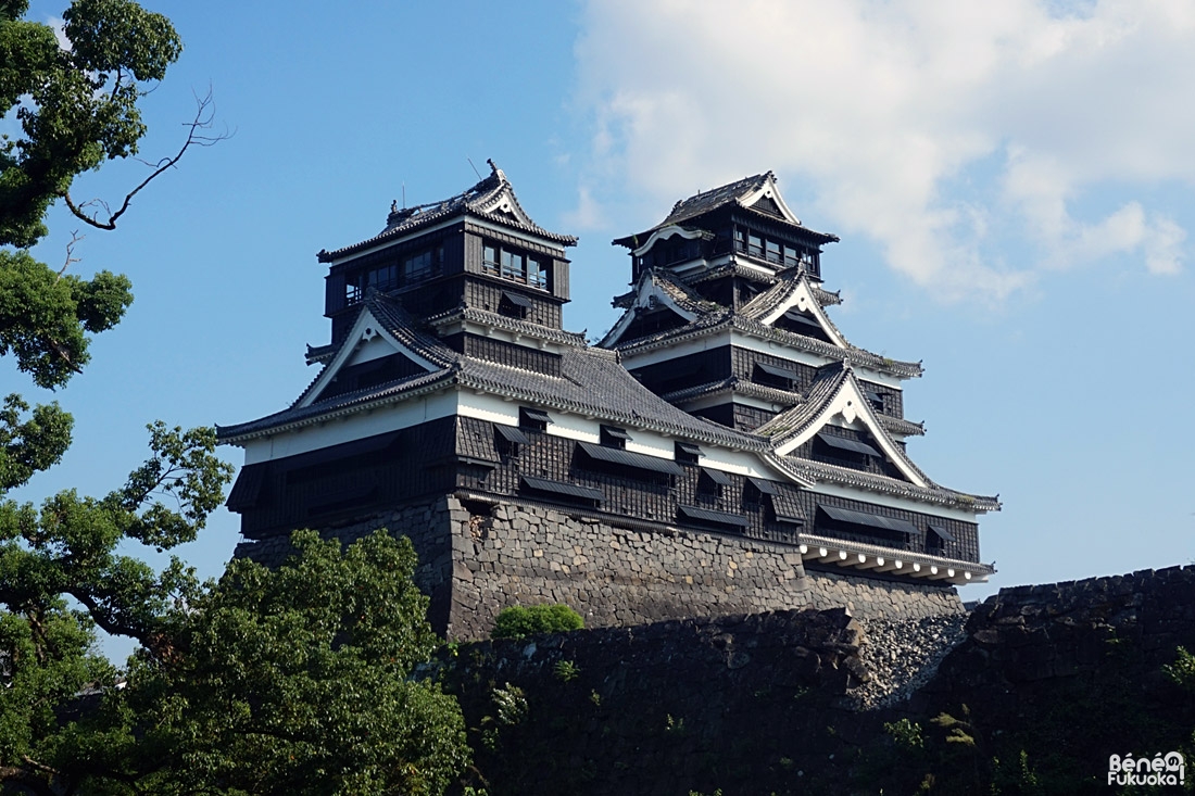 Château de Kumamoto après les séismes d'avril 2016 