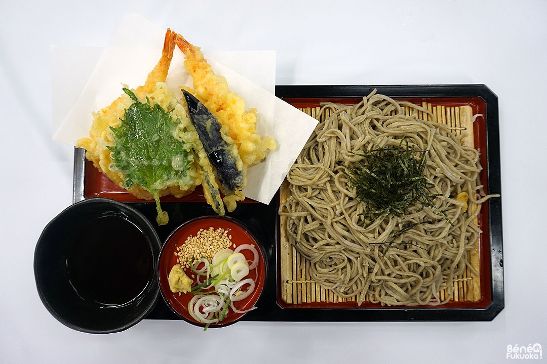 Menu tempura et soba, Yaba topia, Ôita