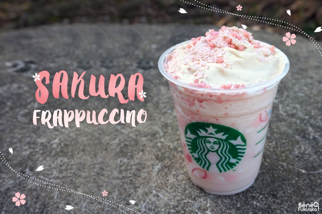 SAKURA Blossom Cream Frappuccino with Crispy Swirl, Starbucks