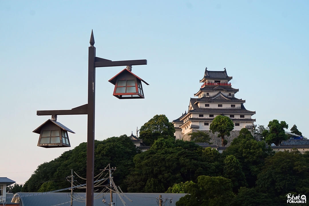 Lanternes devant le château de Karatsu