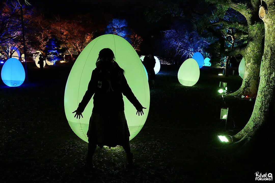 Exposition teamlab au château de Fukuoka