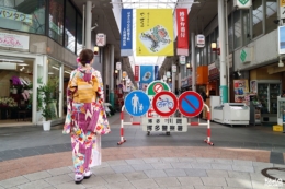 Fukuoka Kimono Walk (Kawabata shôtengai)