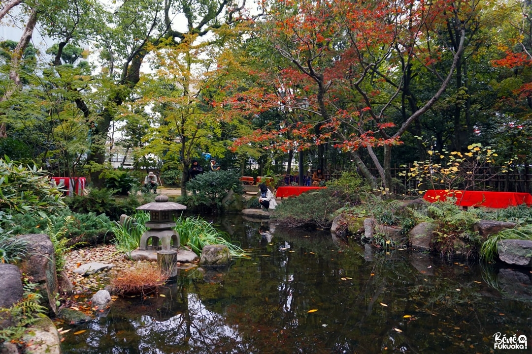 Érables au jardin Rakusuien de Fukuoka