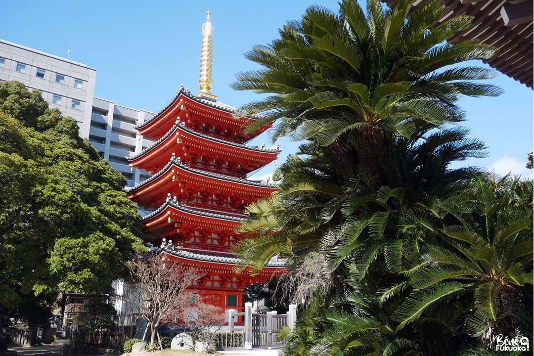La pagode à 5 étages du temple Tôchô-ji, Fukuoka