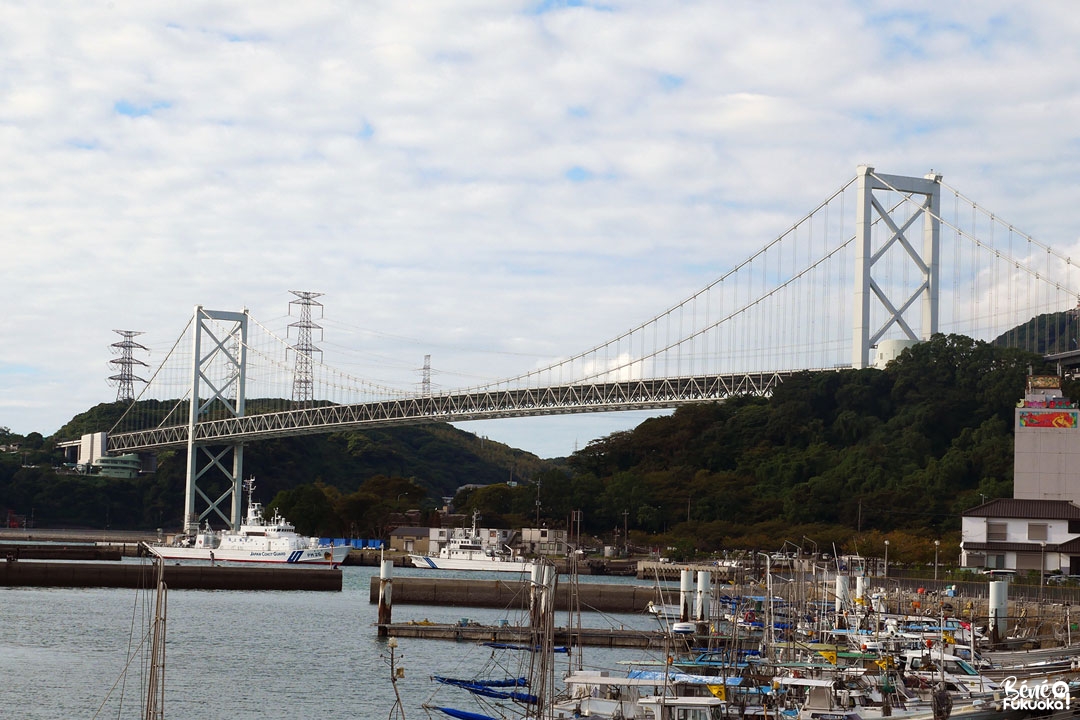 Le grand pont Kaimon qui relie Kyûshû à Honshû, Mojikô, ville de Kita-Kyûshû, Fukuoka