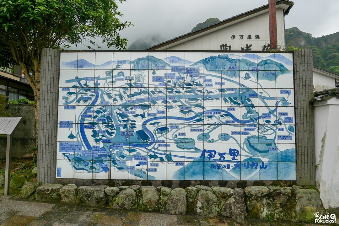Plan du village d'Ôkawachiyama, Saga