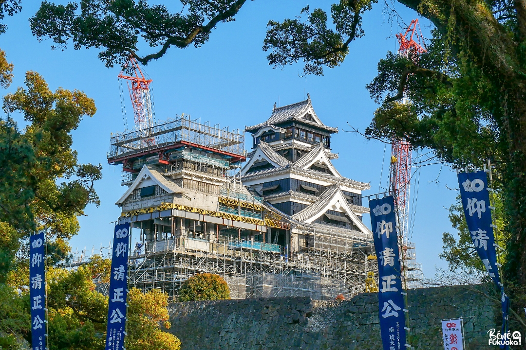 Château de Kumamoto : où en sont les travaux