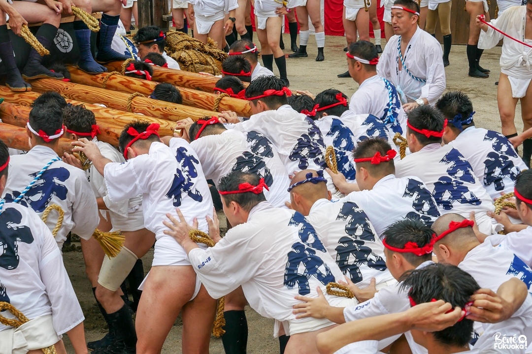 Le festival Hakata Gion Yamakasa au sanctuaire Kushida de Fukuoka