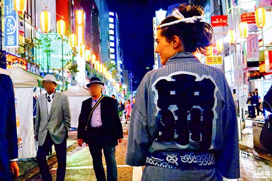 J'ai participé à onna mikoshi, festival de Nakasu, Fukuoka