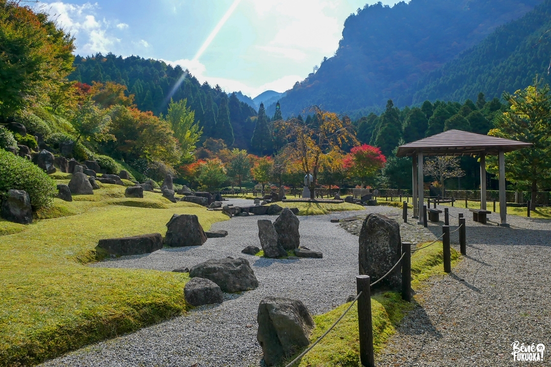 Le jardin sec à Hikosan Daigongen, village de Soeda, préfecture de Fukuoka