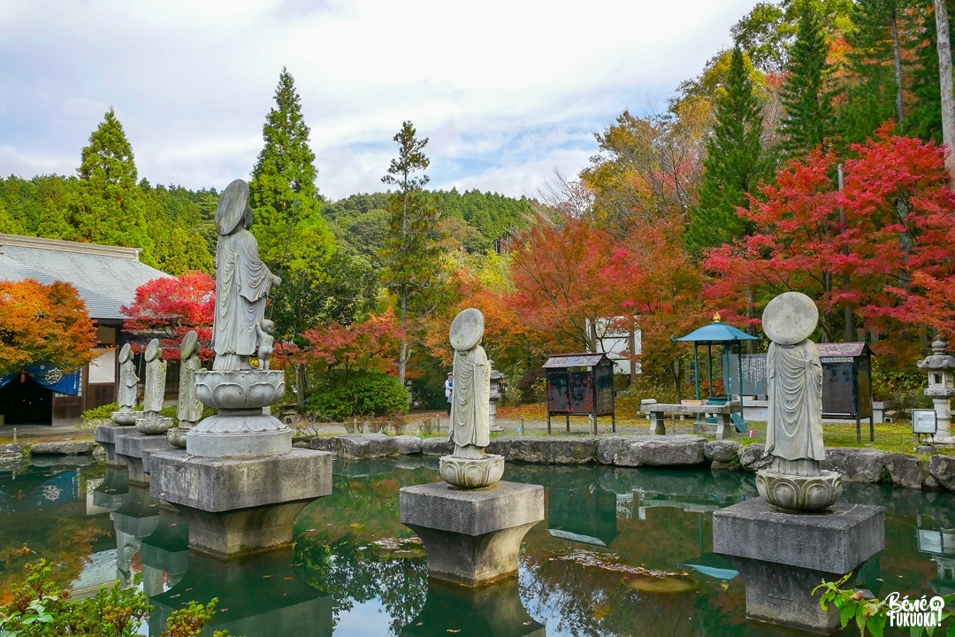 Lac Roku Jizô Ike, temple Nomiyama Kannon à Sasaguri, Fukuoka