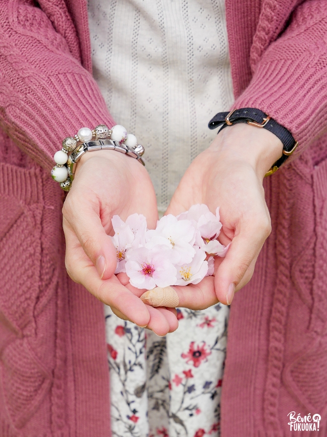 Vêtements japonais pour hanami, Fukuoka