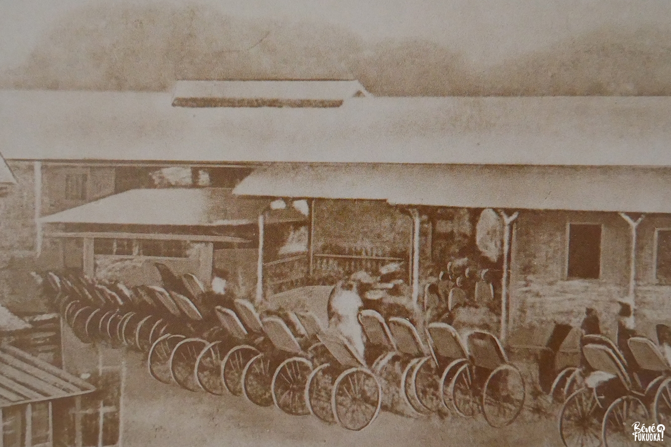 La première gare de Hakata pendant l'ère Meiji