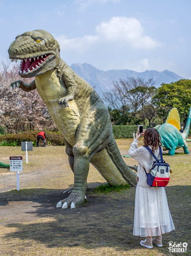 Le parc Sakurajima Nature Dinosaur, Kagoshima