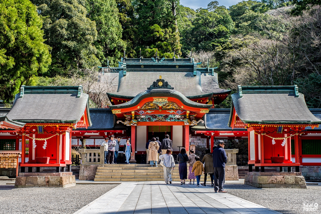 Le sanctuaire Kirishima Jingû à Kirishima, Kagoshima