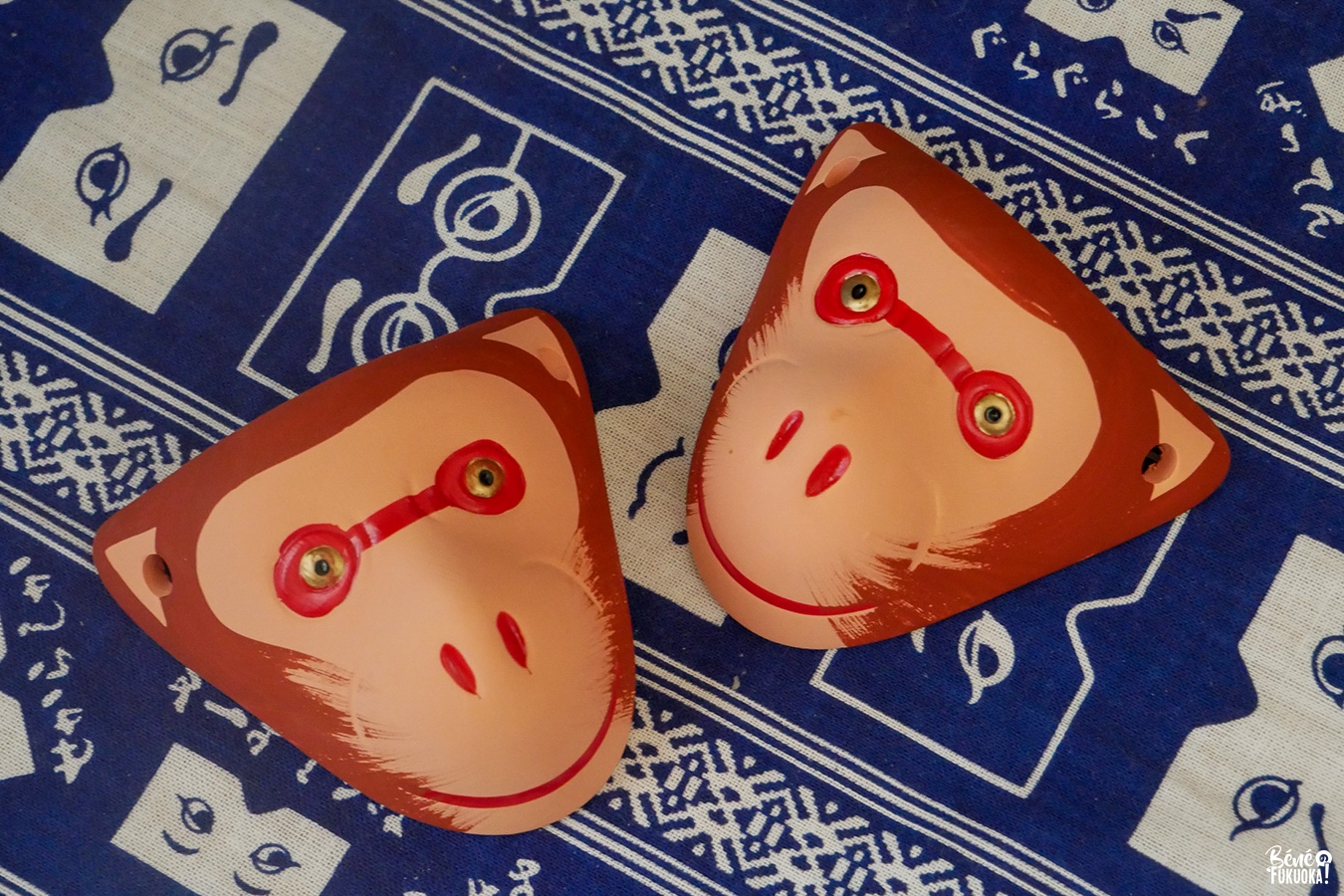Sarumen, les petits singes protecteurs de Fukuoka