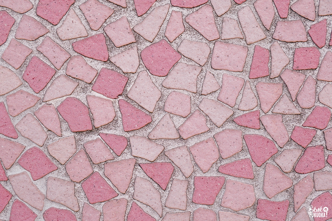 Mosaïque rose du parc Hibaruzakura , Fukuoka