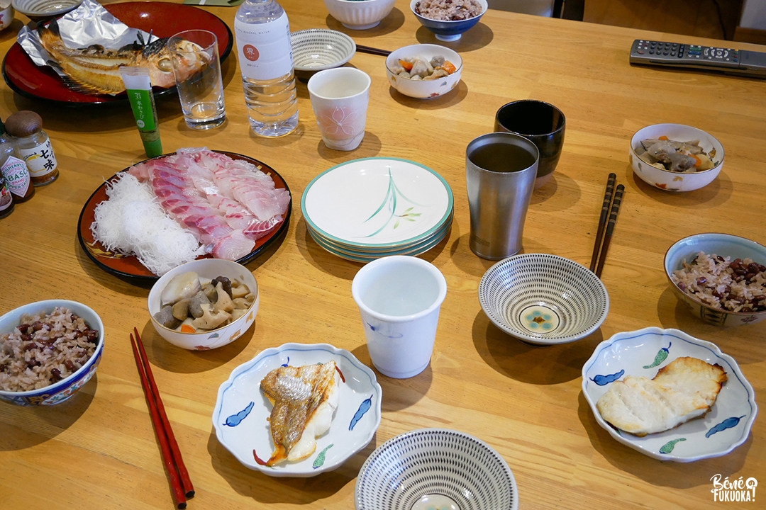 Repas de fête o-iwai zen pour o-shichiya