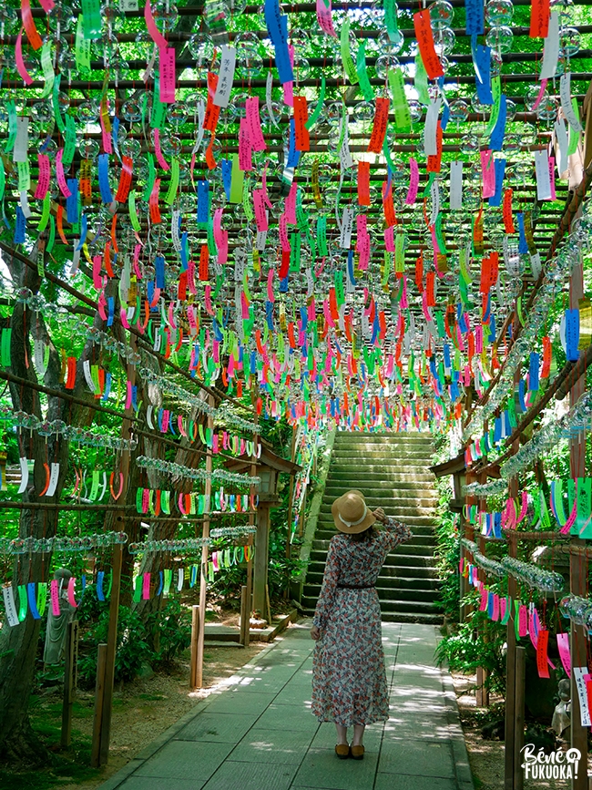 Festival des clochettes de vent (fûrin matsuri) au temple des grenouilles, Kaeru-dera, Ogôri, Fukuoka