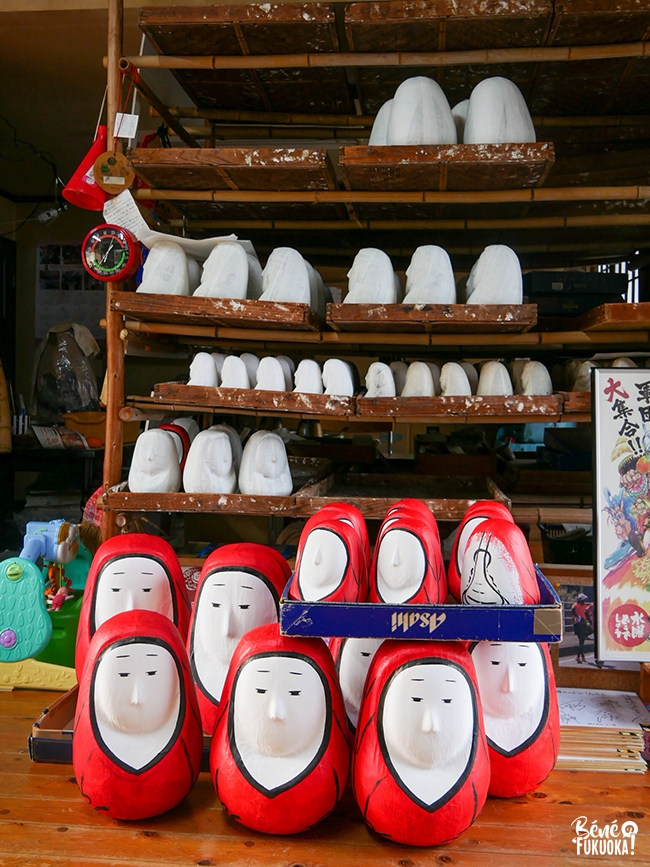 Atelier Gôto qui fabrique les Hime daruma (Taketa, préfecture d'Ôita)