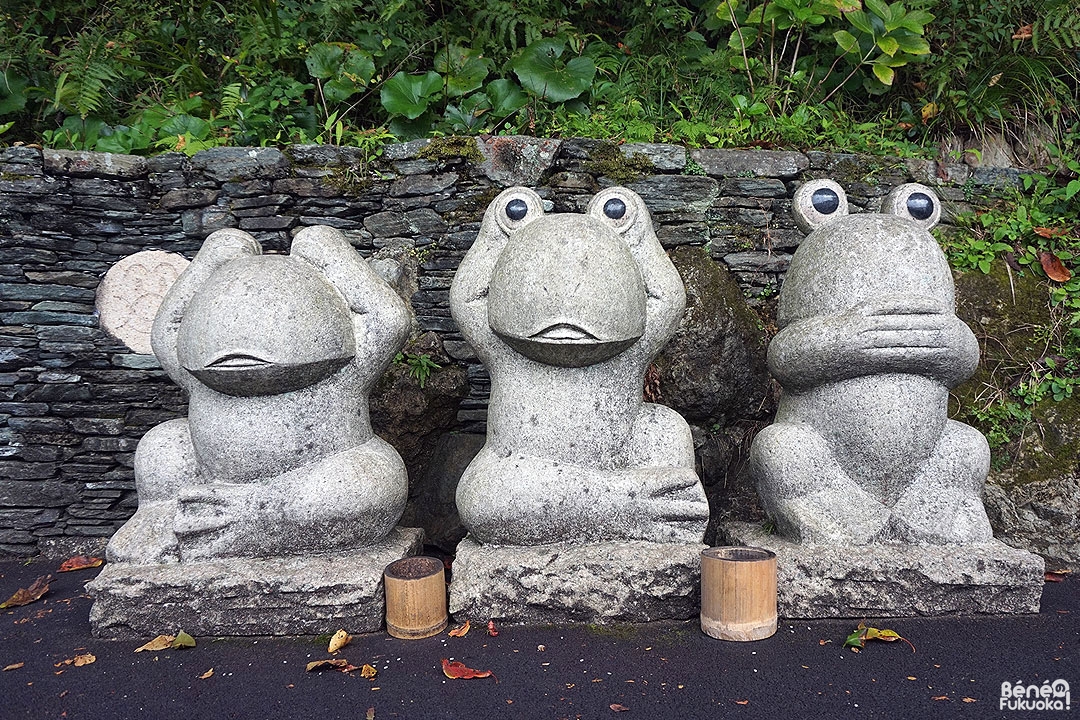 Grenouilles de la sagesse, temple Nanzoin, Fukuoka