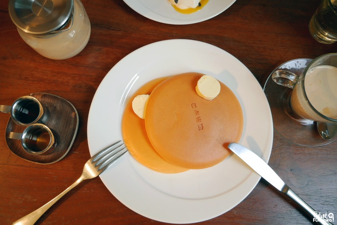 Pancakes parfait du restaurant Shirogane Sabo, Fukuoka