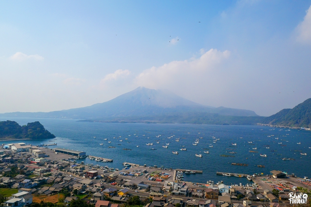 Le volcan Sakurajima, ville de Tarumizu, Kagoshima