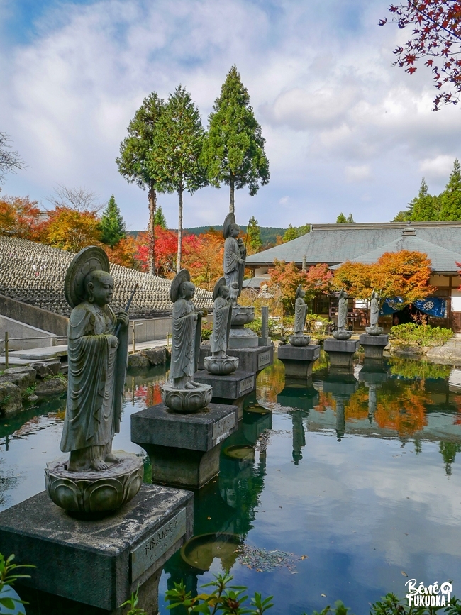 Lac Roku Jizô Ike, temple Nomiyama Kannon à Sasaguri, Fukuoka