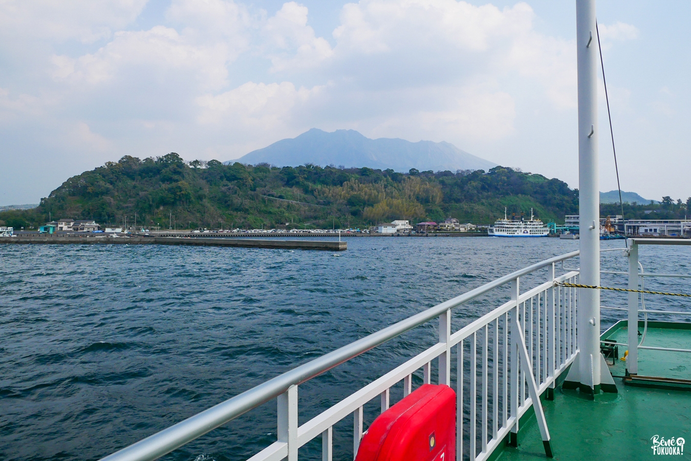 À bord du ferry pour le Sakurajima, Kagoshima