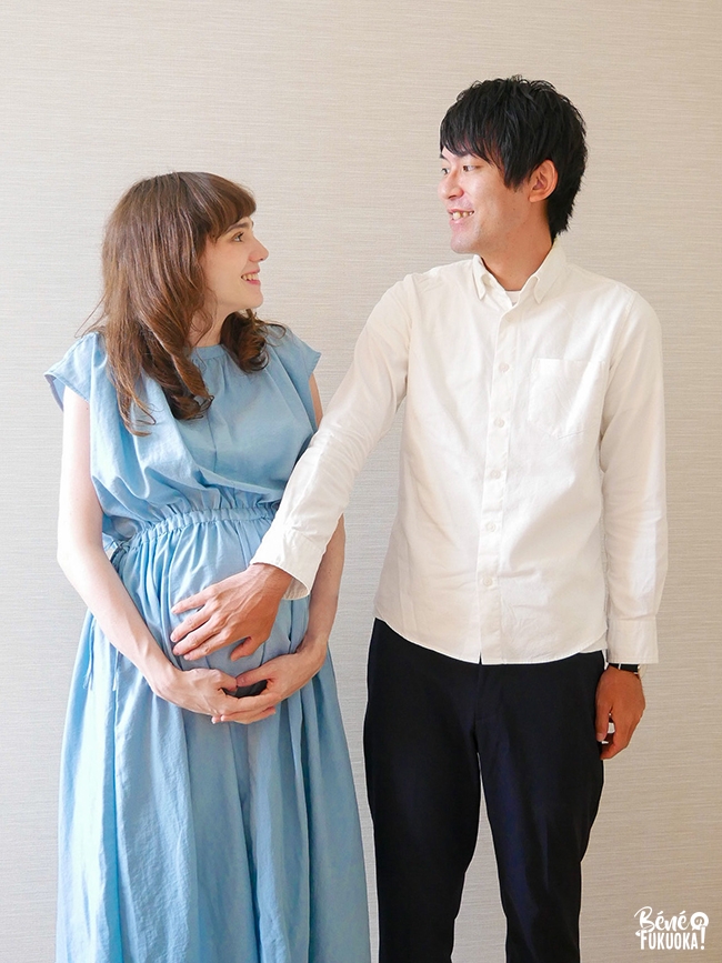 Photo de grossesse d'un couple franco-japonais