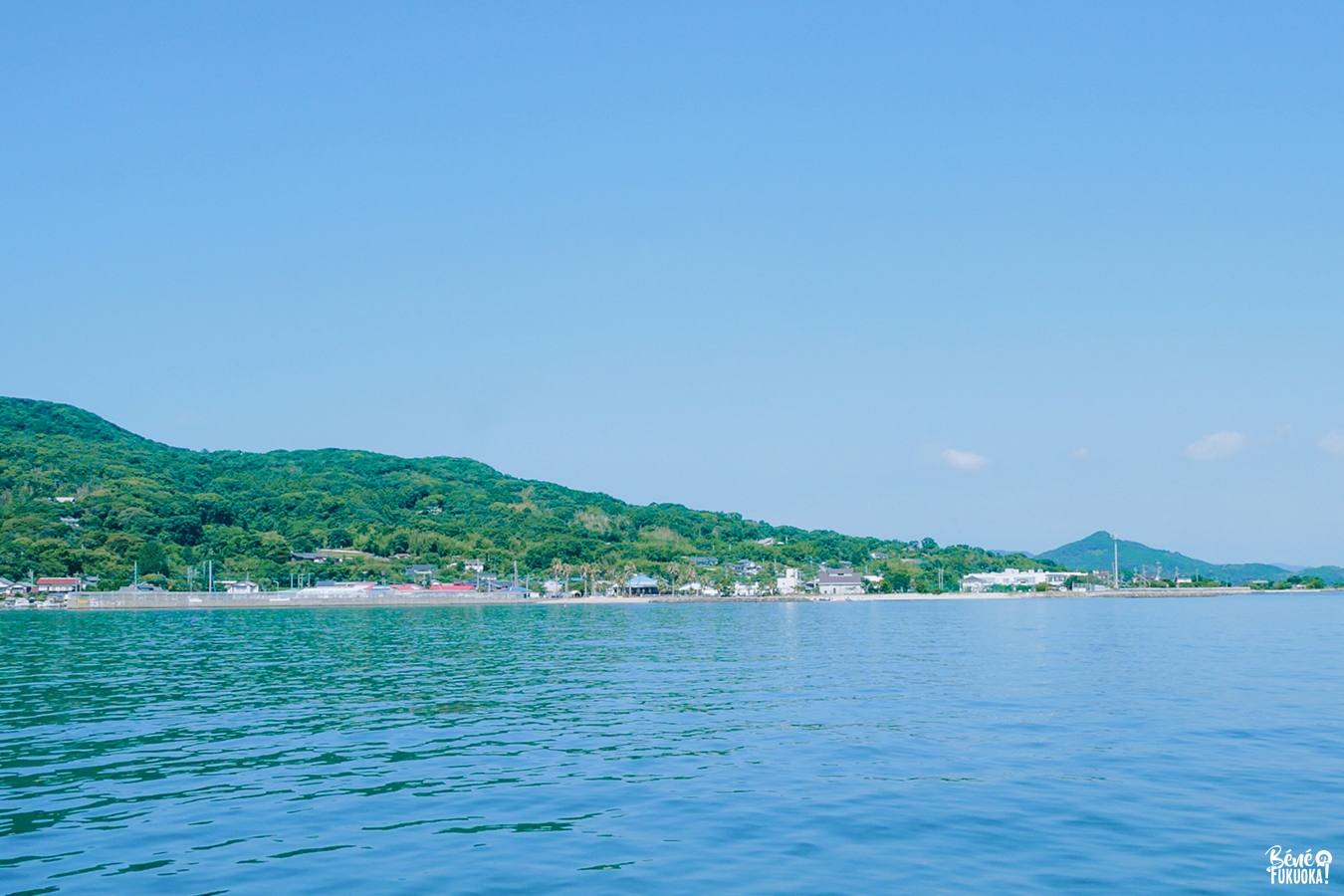 L'île de Nokonoshima vue du bateau, Fukuoka