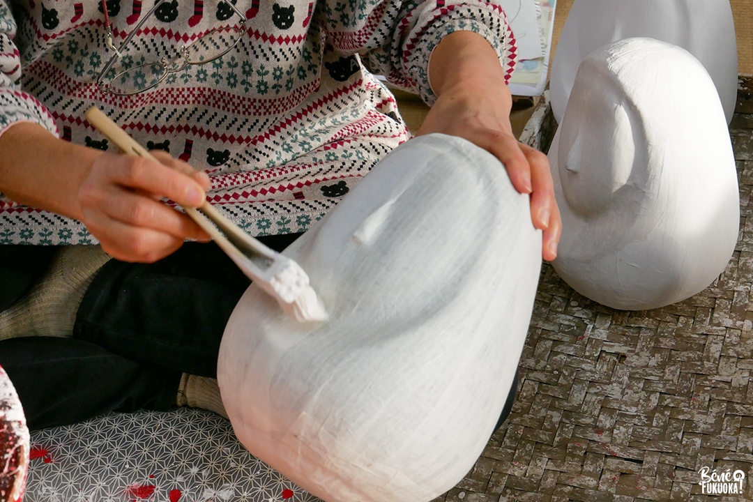 Atelier Gôto qui fabrique les Hime daruma (Taketa, préfecture d'Ôita)