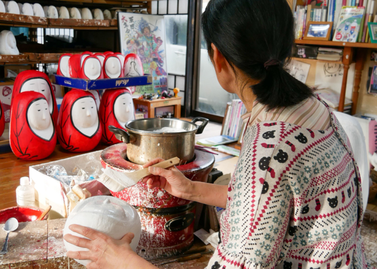 Rencontre avec les hime daruma