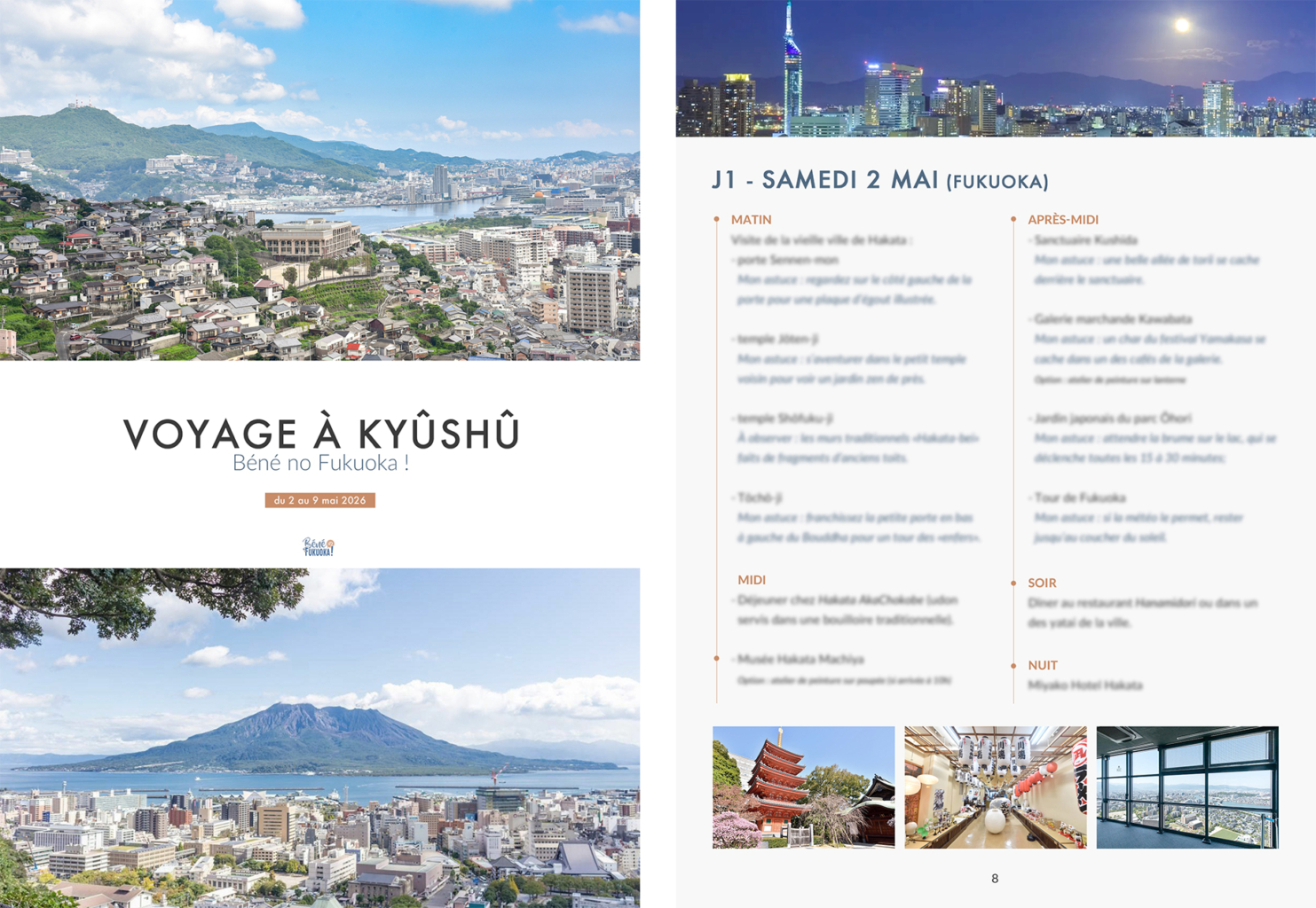 Carnet de voyage à Kyûshû - Béné no Fukuoka ! (travel planner spécialiste de Kyûshû)
