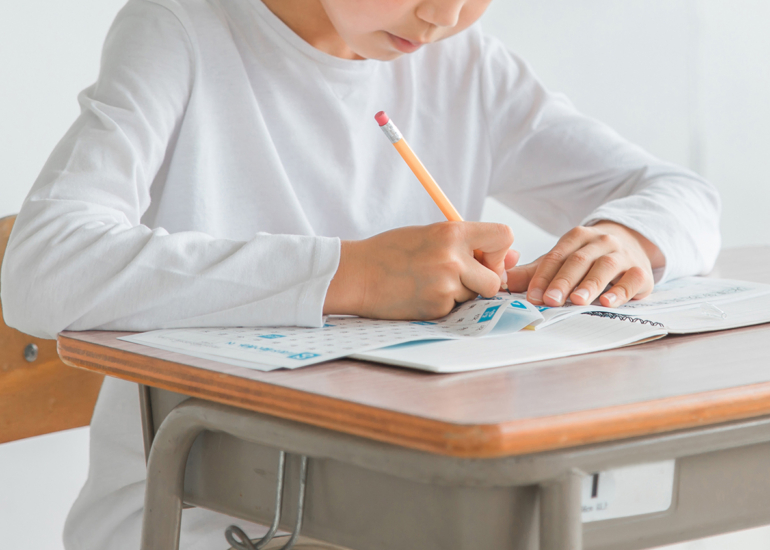 Ses premiers cours de français à Fukuoka