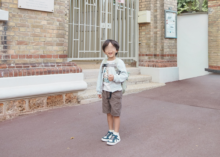 La première rentrée française d'un enfant franco-japonais à Clamart